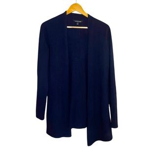 41 Hawthorn_Navy Blue Open Front Cashmere Cardigan_M